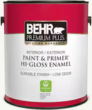 PREMIUM PLUS® Interior/Exterior Hi-Gloss Enamel Paint & Primer