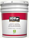 PREMIUM PLUS® Interior/Exterior Hi-Gloss Enamel Paint & Primer