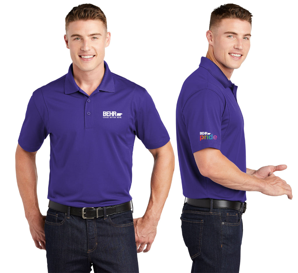 Work Wear Mens Pride Purple Polo (St. Andrew)